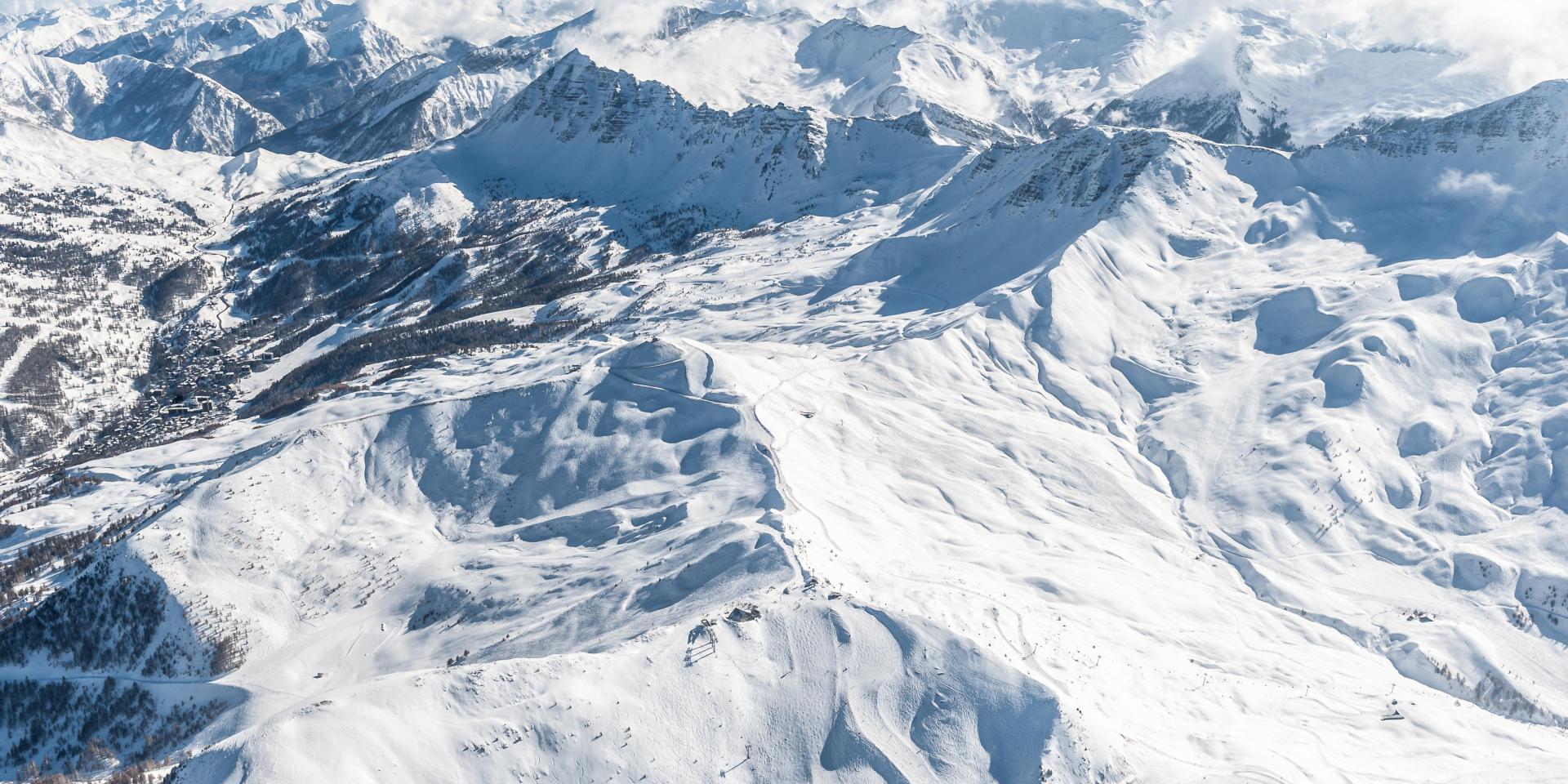 Domaine skiable de la Forêt Blanche entre Vars et Risoul